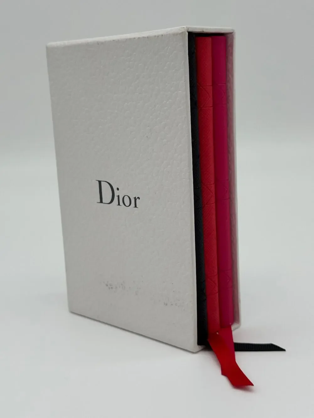Christian Dior Diamond Notebook Set of 3 Pink Red Black With Box